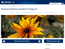 Tablet Screenshot of mtmastergardener.org